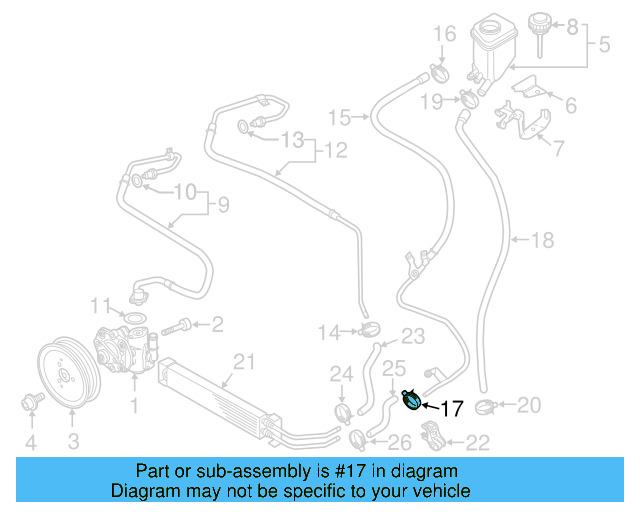 Reservoir Hose Clamp N-906-869-02 - View 66