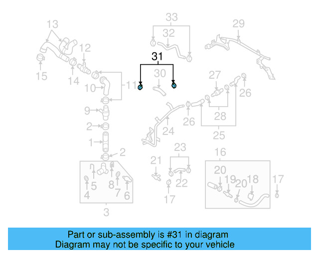 Reservoir Hose Clamp N-906-869-02 - View 98