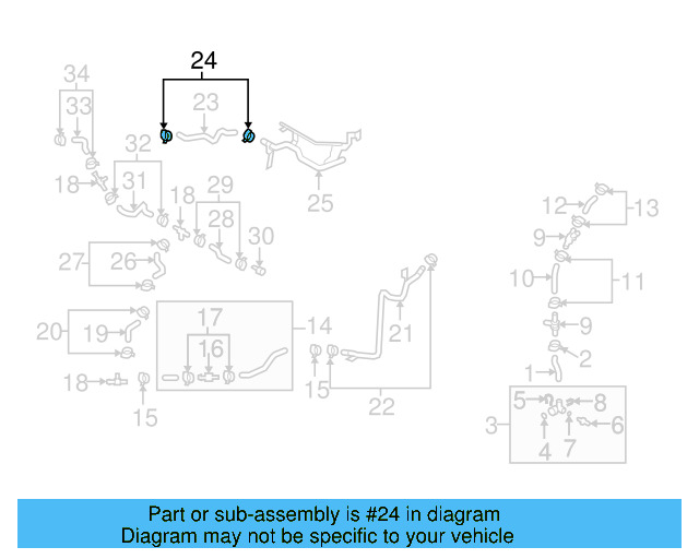 Reservoir Hose Clamp N-906-869-02 - View 71