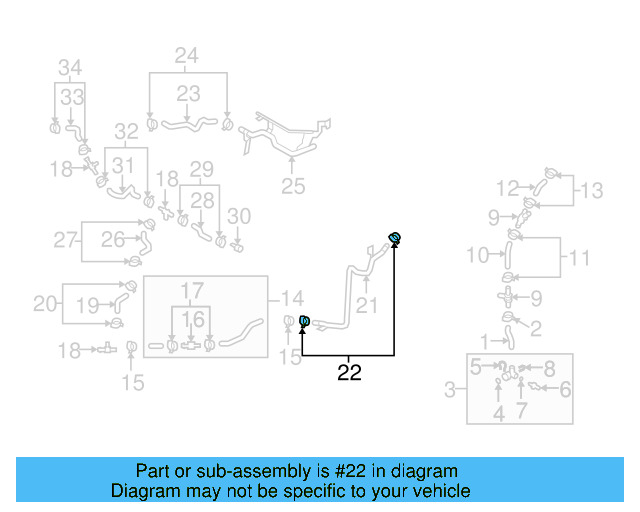 Reservoir Hose Clamp N-906-869-02 - View 70