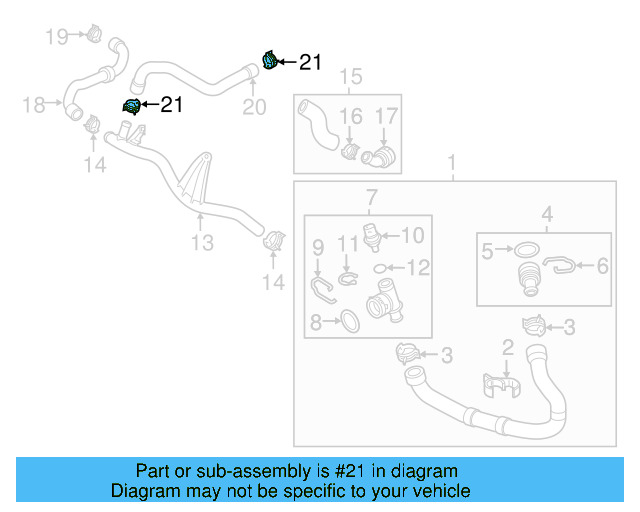 Reservoir Hose Clamp N-906-869-02 - View 159