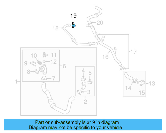 Reservoir Hose Clamp N-906-869-02 - View 424