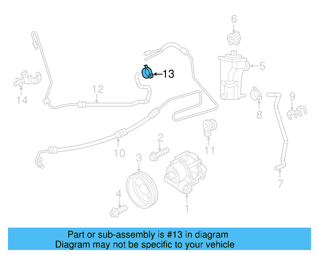 Reservoir Hose Clamp N-906-869-02 - View 162