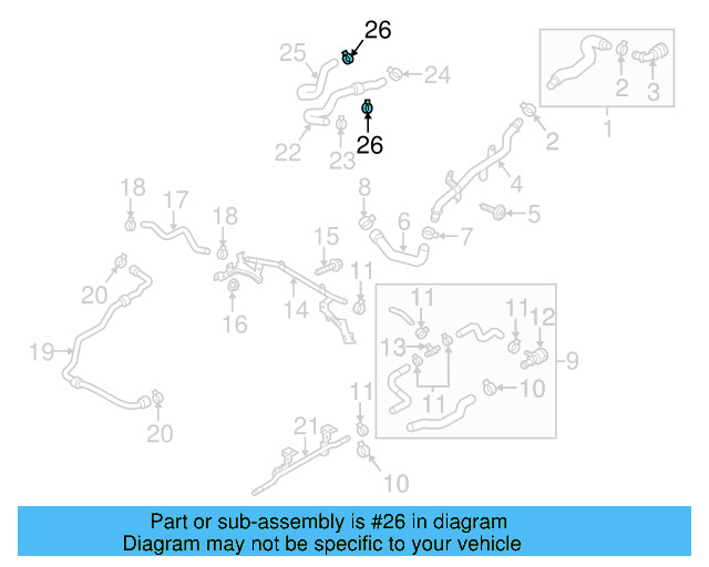 Reservoir Hose Clamp N-906-869-02 - View 156
