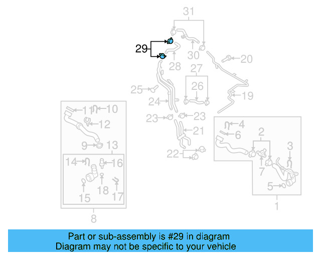 Reservoir Hose Clamp N-906-869-02 - View 131