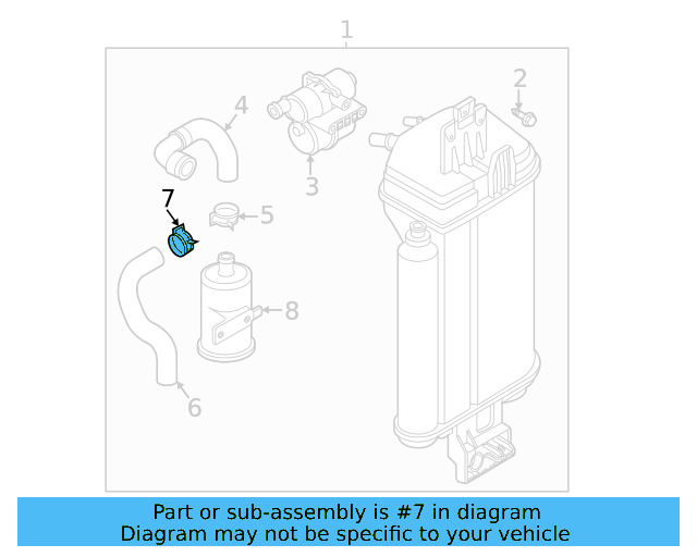 Reservoir Hose Clamp N-906-869-02 - View 3