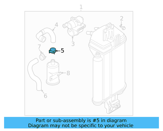 Reservoir Hose Clamp N-906-869-02 - View 2
