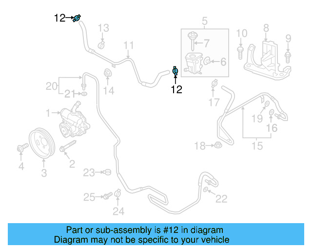 Reservoir Hose Clamp N-906-869-02 - View 247