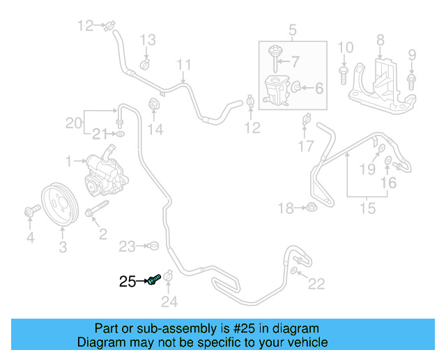 Reservoir Hose Clamp N-906-869-02 - View 250