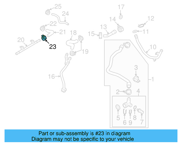 Reservoir Hose Clamp N-906-869-02 - View 32