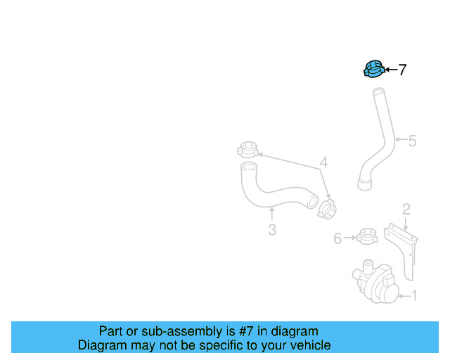 Reservoir Hose Clamp N-906-869-02 - View 478