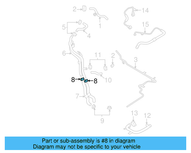 Reservoir Hose Clamp N-906-869-02 - View 411