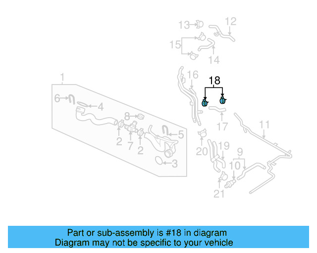 Reservoir Hose Clamp N-906-869-02 - View 317