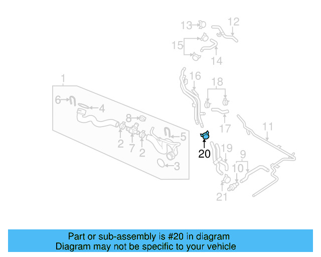 Reservoir Hose Clamp N-906-869-02 - View 318