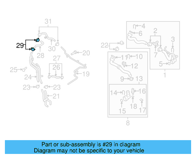 Reservoir Hose Clamp N-906-869-02 - View 476