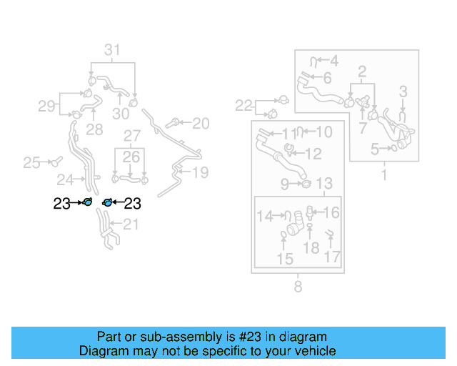 Reservoir Hose Clamp N-906-869-02 - View 475