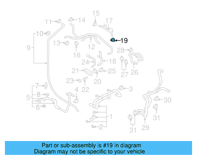 Reservoir Hose Clamp N-906-869-02 - View 312