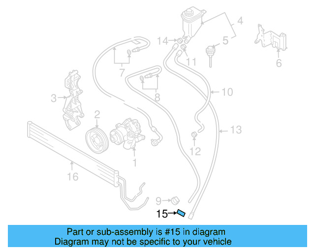 Reservoir Hose Clamp N-906-869-02 - View 394