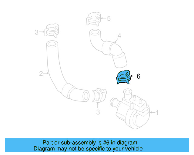 Reservoir Hose Clamp N-906-869-02 - View 226
