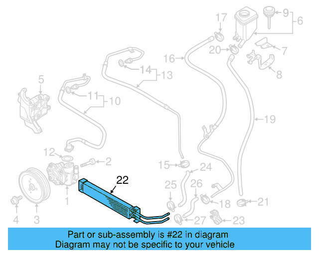 Reservoir Hose Clamp N-906-869-02 - View 351