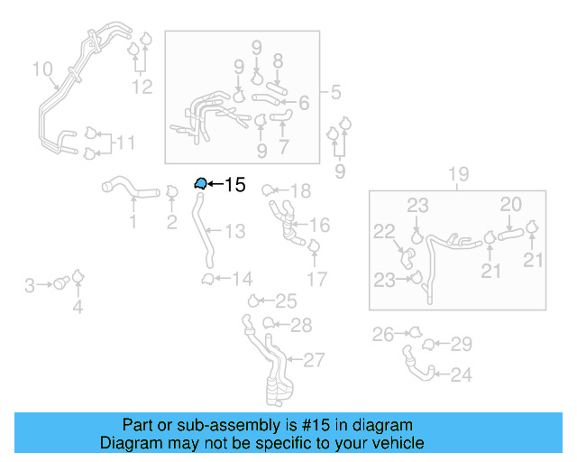 Reservoir Hose Clamp N-906-869-02 - View 200