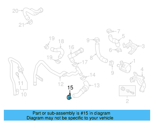 Reservoir Hose Clamp N-906-869-02 - View 493