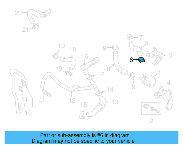 Reservoir Hose Clamp N-906-869-02 - View 486