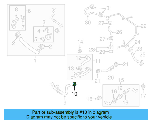 Upper Coupling Retainer Spring 1J0-121-142 - View 228