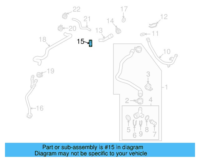 Reservoir Hose Clamp N-906-869-02 - View 345