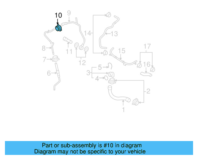 Reservoir Hose Clamp N-906-869-02 - View 465