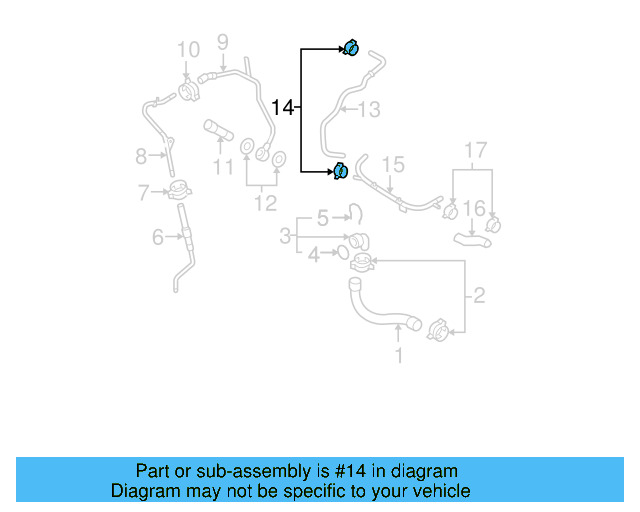 Reservoir Hose Clamp N-906-869-02 - View 462