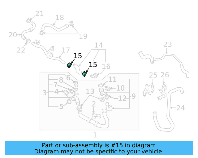 Reservoir Hose Clamp N-906-869-02 - View 330