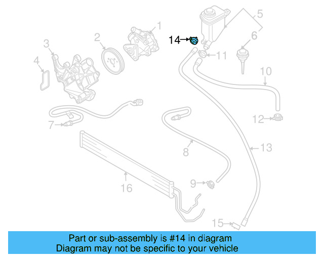 Reservoir Hose Clamp N-906-869-02 - View 180