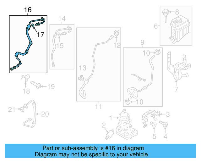 Pressure Hose 7P0-423-893-C - View 2