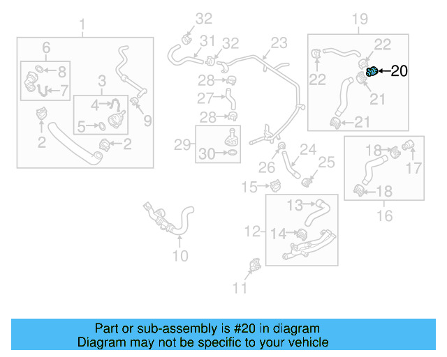 Lower Hose Clamp N-906-871-01 - View 174