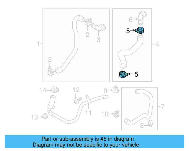 Lower Hose Clamp N-906-871-01 - View 94