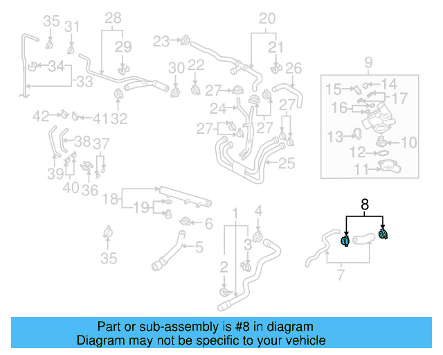 Lower Hose Clamp N-906-871-01 - View 85