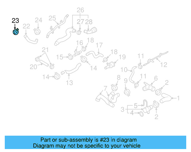 Lower Hose Clamp N-906-871-01 - View 146
