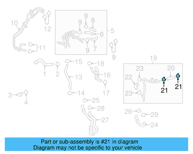 Reservoir Hose Clamp N-906-869-02 - View 204