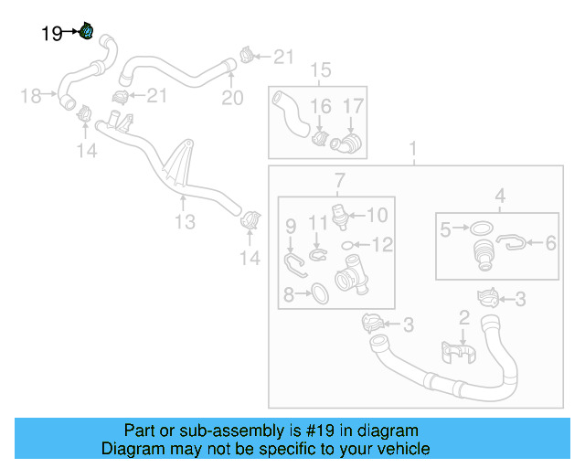 Reservoir Hose Clamp N-906-869-02 - View 157