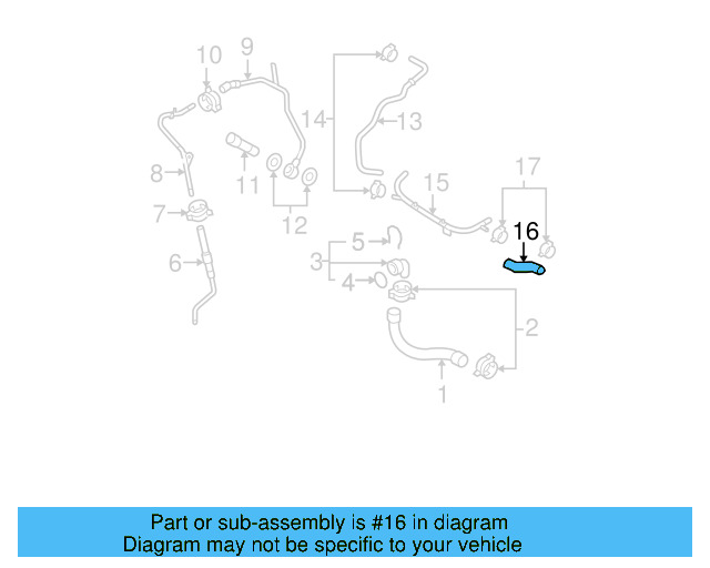 Engine Coolant Hose 06F-121-056-C