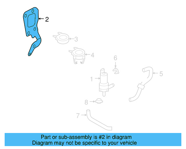 Engine Water Pump Bracket 022-121-079-B