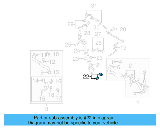 Reservoir Hose Clamp N-906-869-02 - View 128