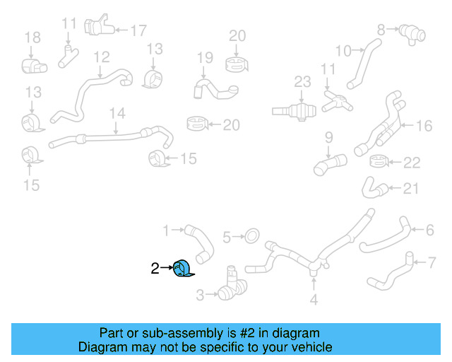 Overflow Hose 1K0-122-447-GC - View 21