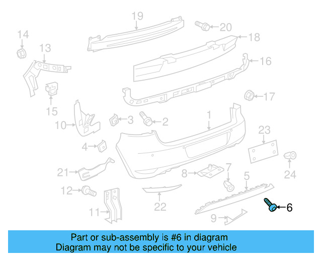 Fender Liner Extension Screw N-103-546-02 - View 266
