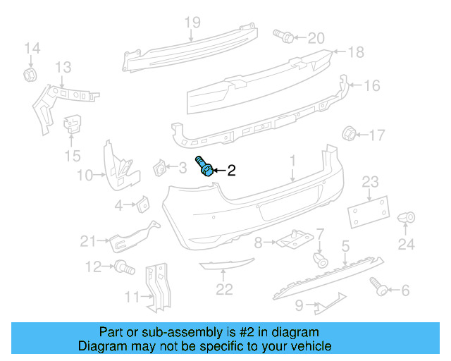 Fender Liner Extension Screw N-103-546-02 - View 264