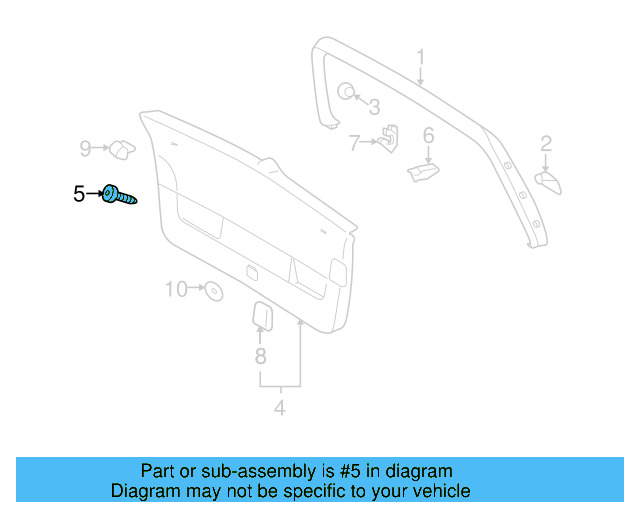Side Trim Panel Screw N-906-986-06 - View 182