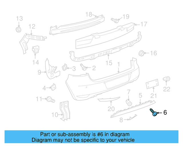 Fender Liner Extension Screw N-103-546-02 - View 154