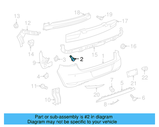 Fender Liner Extension Screw N-103-546-02 - View 151