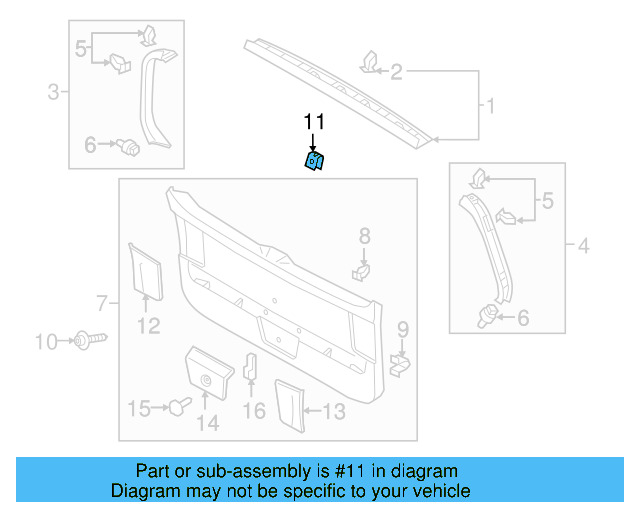 Lower Trim Panel U N-906-987-03 - View 46